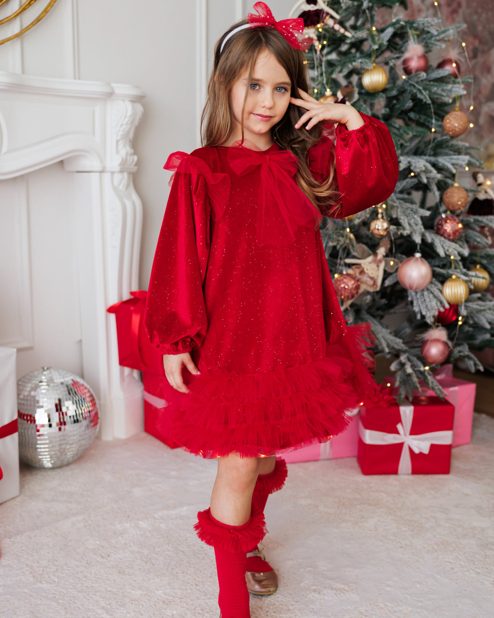 Little Red Riding Hood Dress+Cape Set, Red