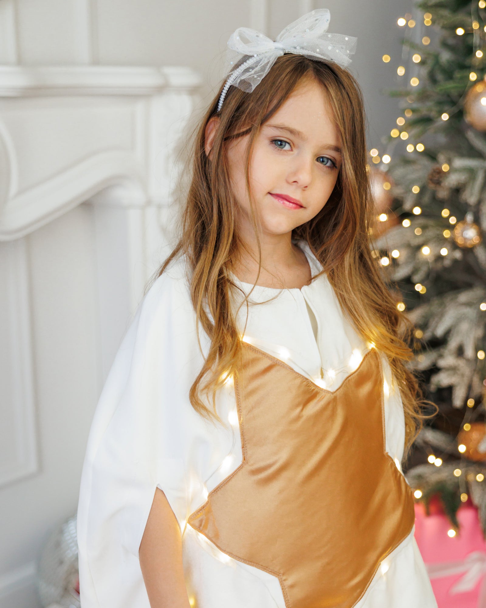 Pelerină de Stea cu Luminițe, Zâna Steluță, de Fetiță, de Craciun