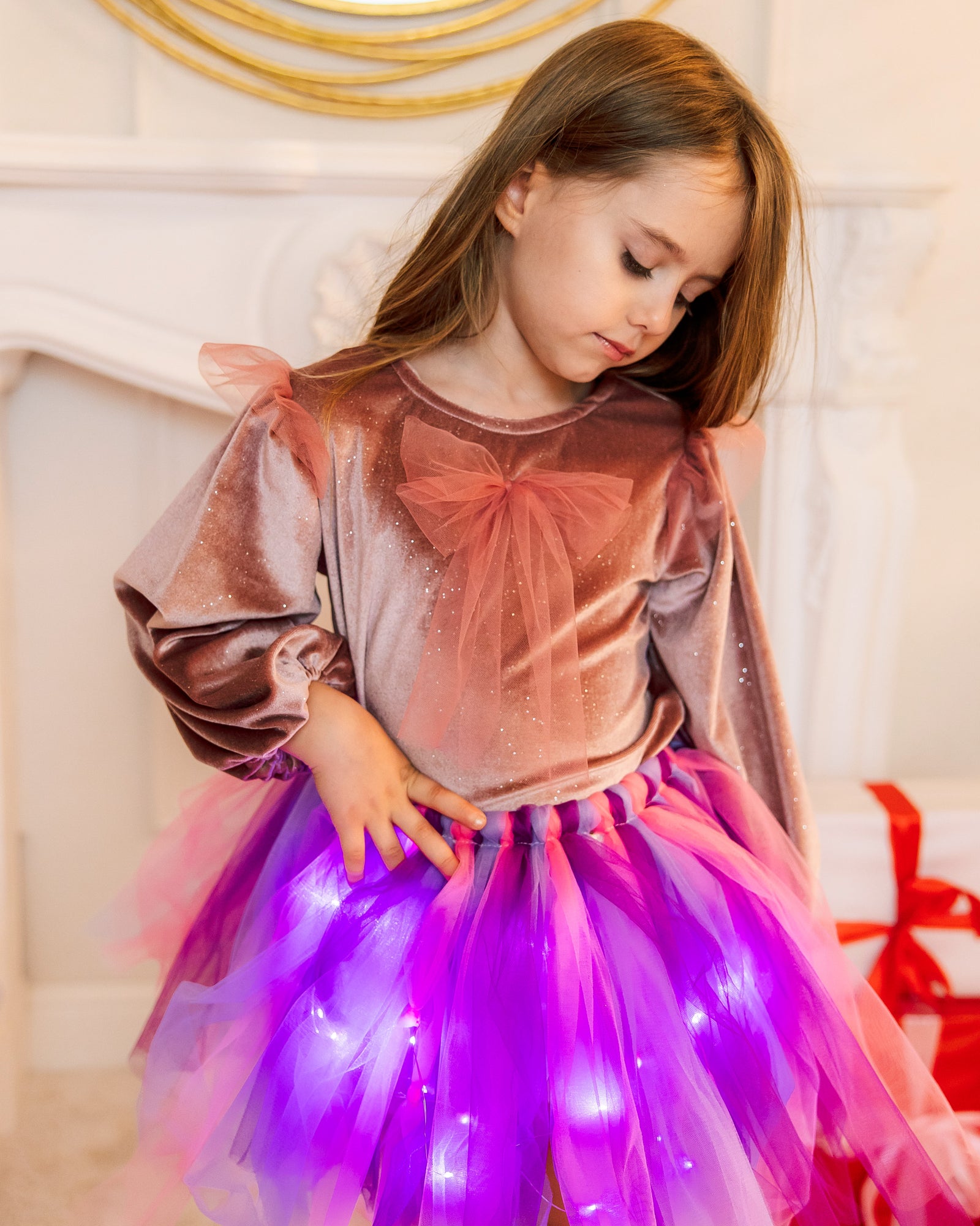 Skirt+Blouse Set, Sofia / Unicorn, Pink