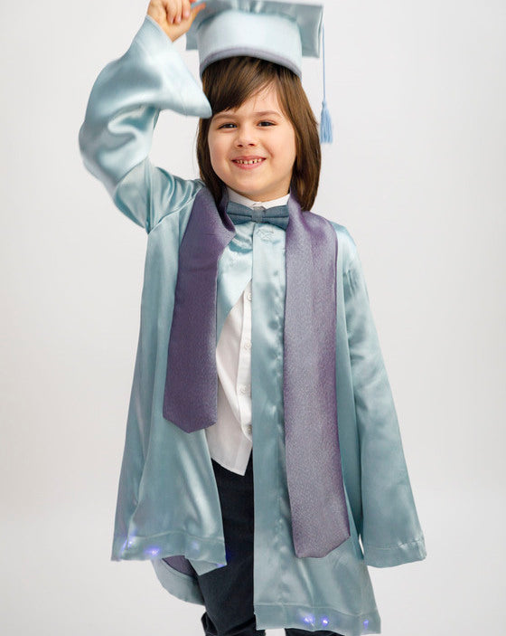 Robă Argintie cu Luminițe pentru Copii, Adio Grădiniță și Absolvire Școală