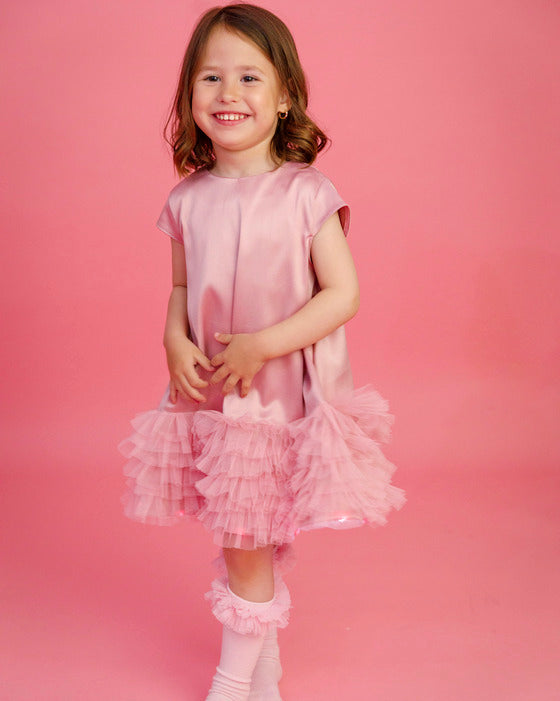 Pink Princess Sparkle Dress, Summer, 10-12 Years