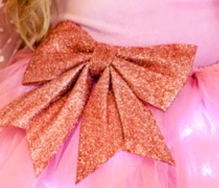 Accesoriu: Fundiță Roz de craciun