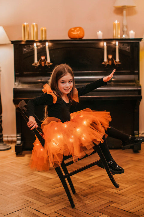Fustița cu Luminițe, Pumpkin, Zâna Toamnei, Portocalie Halloween