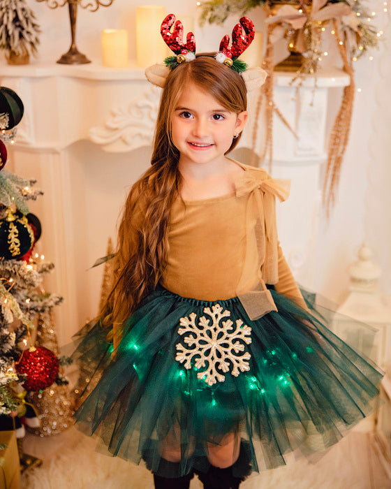 Fustița cu Luminițe, Verde Iarba de toamna