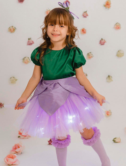 Costum 3 piese, Zambilă Lila / Liliac / Floare Mov