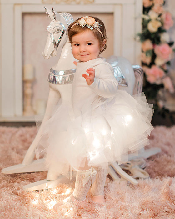 Fustița cu Luminițe, Albă, de Bebe, de Botez si Moț