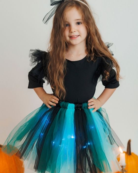 Costum Pastel de Elf / Spiridus pentru serbare Craciun pentru Fetite