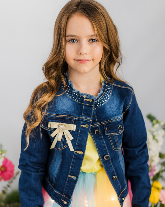 Geaca de Blugi cu diamante si fundite