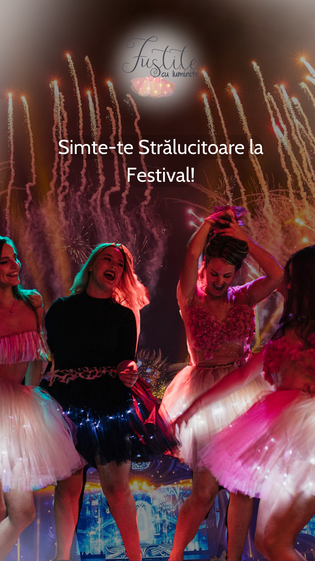 Fustița cu Luminițe, Curcubeu Pastelat, de Festival