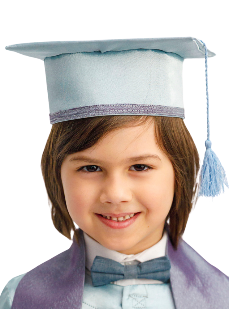 Graduation Hat, Farewell Kindergarten and School, Gray