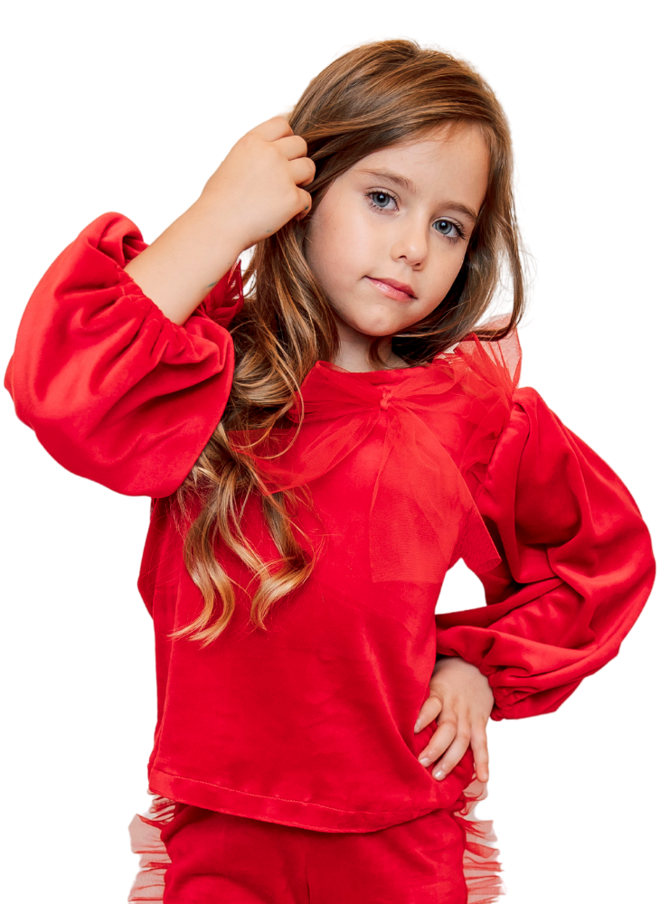 Bluzița Roșie, de Craciun de catifea, 1-3 ani