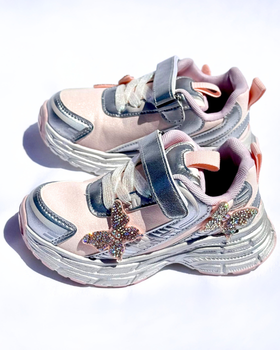 Adidași Roz cu Fluturași, De Școală