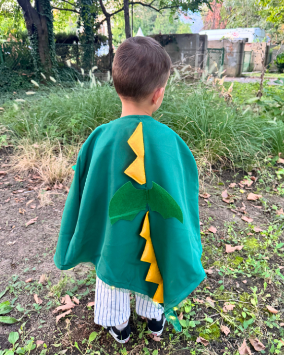 Pelerină de Dragon / Dinozaur, cu luminițe, de Halloween / Carnaval