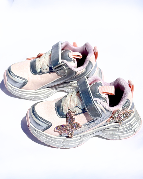 Adidași Roz cu Fluturași, De Școală