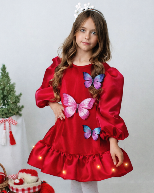 Rochita cu Fluturasi, cu Luminite, Serbare Primavara