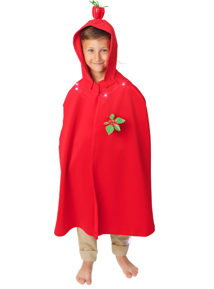 Costum de Gogoșar / Ardei Gras, Cu Luminițe, Universal, Toamnă, regele Toamnei Legume