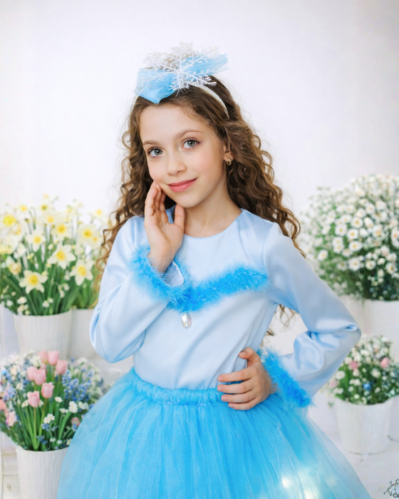 Bluzița Bleu de Prințesă Elsa