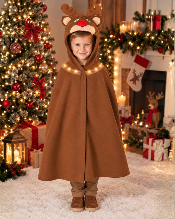 Costum de Ren/Rudolf, cu Luminițe, Universal