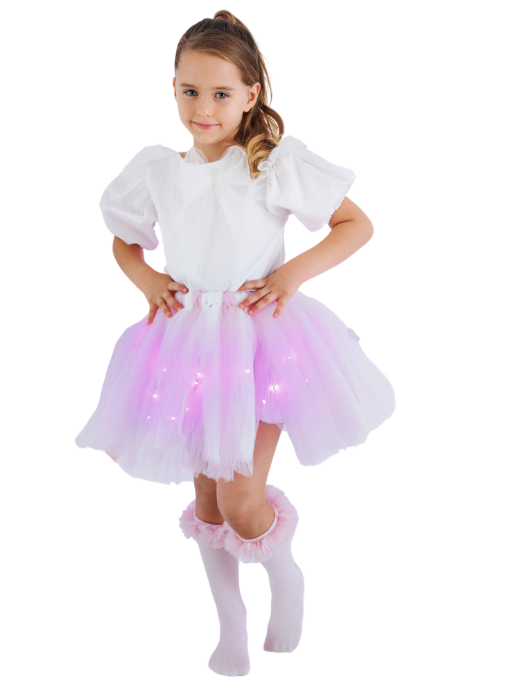 Fustița cu Luminițe, Roz Vată De Zahăr