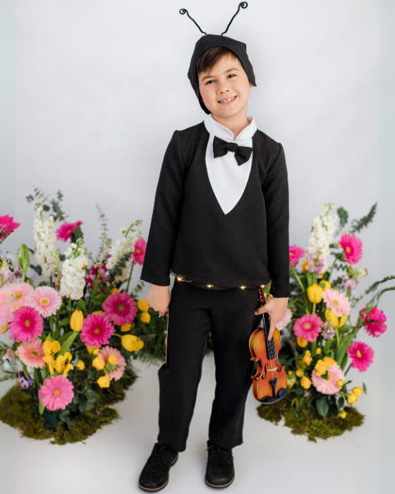 Costum de Greiere / Furnică Băiat cu Luminițe 3 piese, Serbare Regele Toamnei