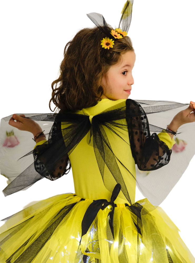 Body Albinuță cu Aripi din Tulle, Serbarea de Toamnă