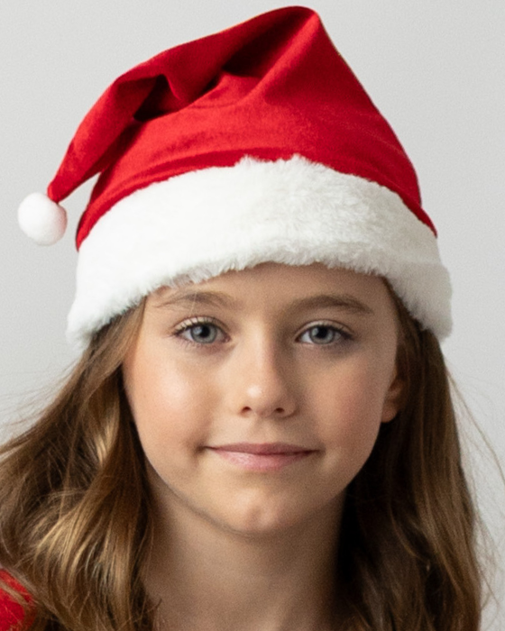 Caciula Rosie de Crcaiunita de catifea