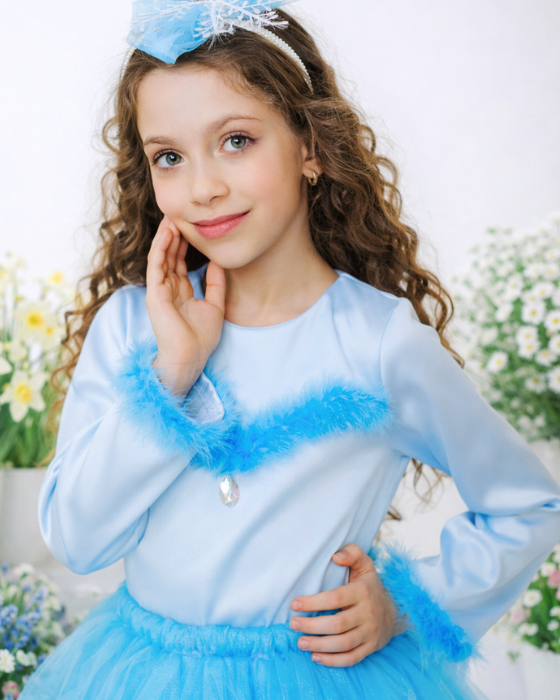 Bluzița Bleu de Prințesă Elsa