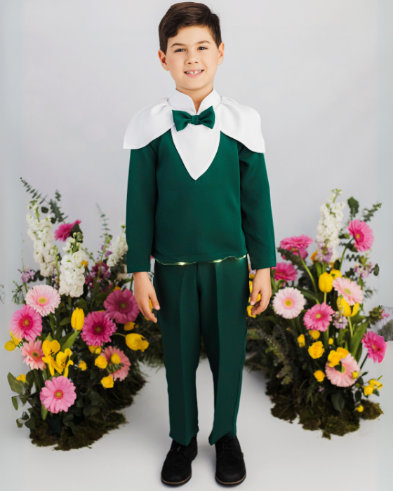 Snowdrop Boy Costume with Lights, 2 pieces, Spring Celebration