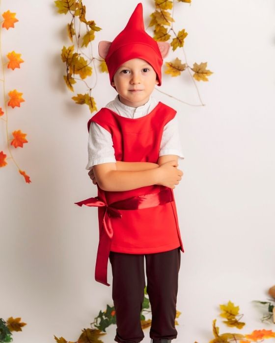 Costum de Spiriduș / Pitic Roșu - Morocănosul