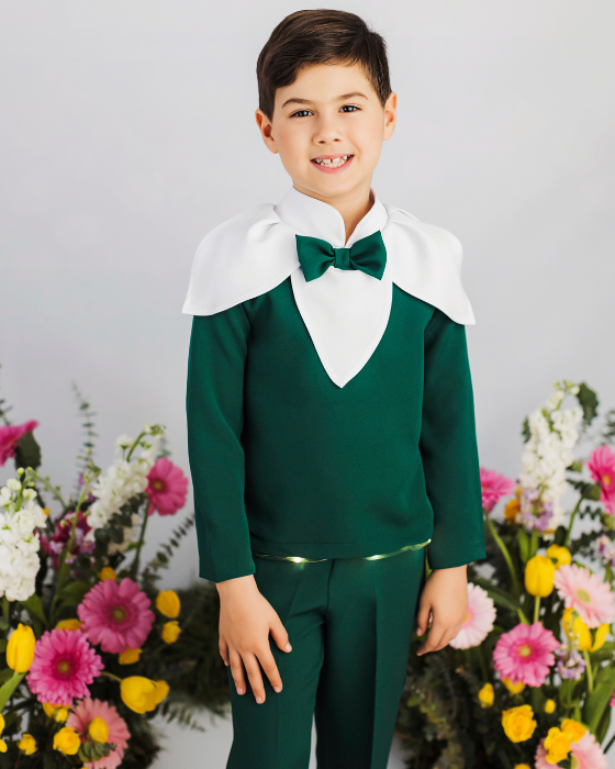 Snowdrop Boy Costume with Lights, 2 pieces, Spring Celebration