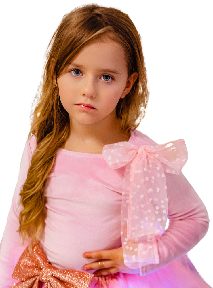 Bluzița Roz, din Catifea, de Craciun