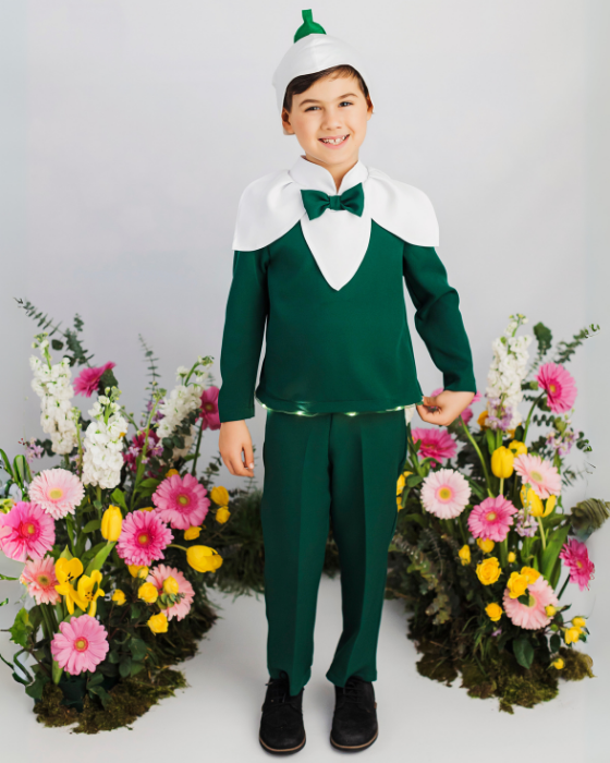 Costum de Ghiocel Băiat cu Luminițe 3 piese, Serbarea Primăvară