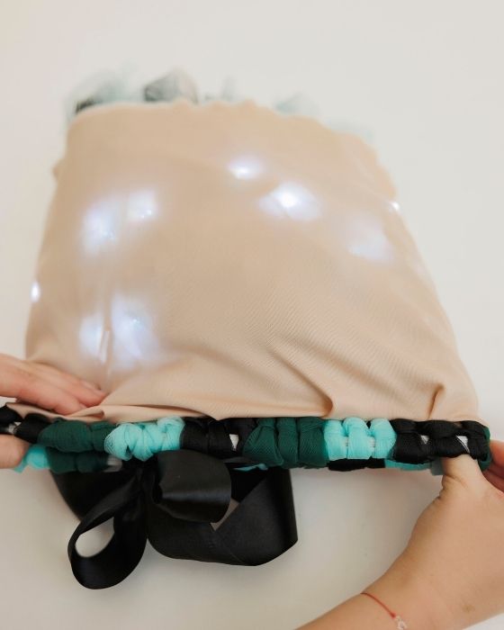 Costum Pastel de Elf / Spiridus pentru serbare Craciun pentru Fetite