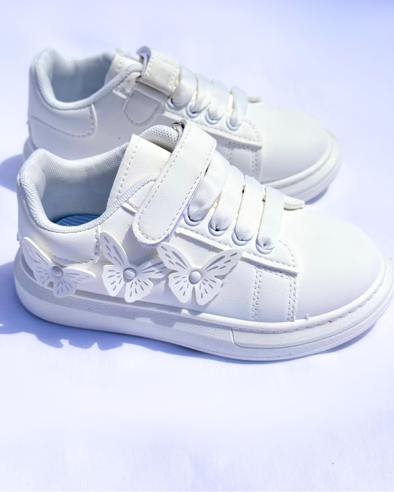 Adidași Albi cu Fluturași, De Școală