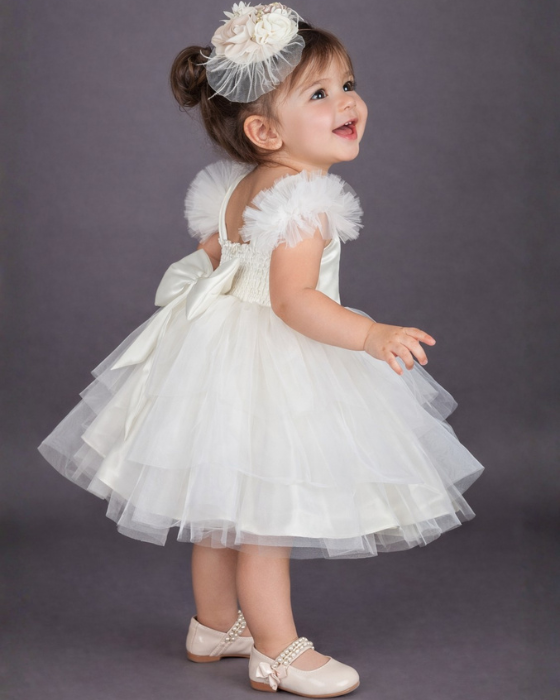 Rochița Albă de bebe, 12-18 luni