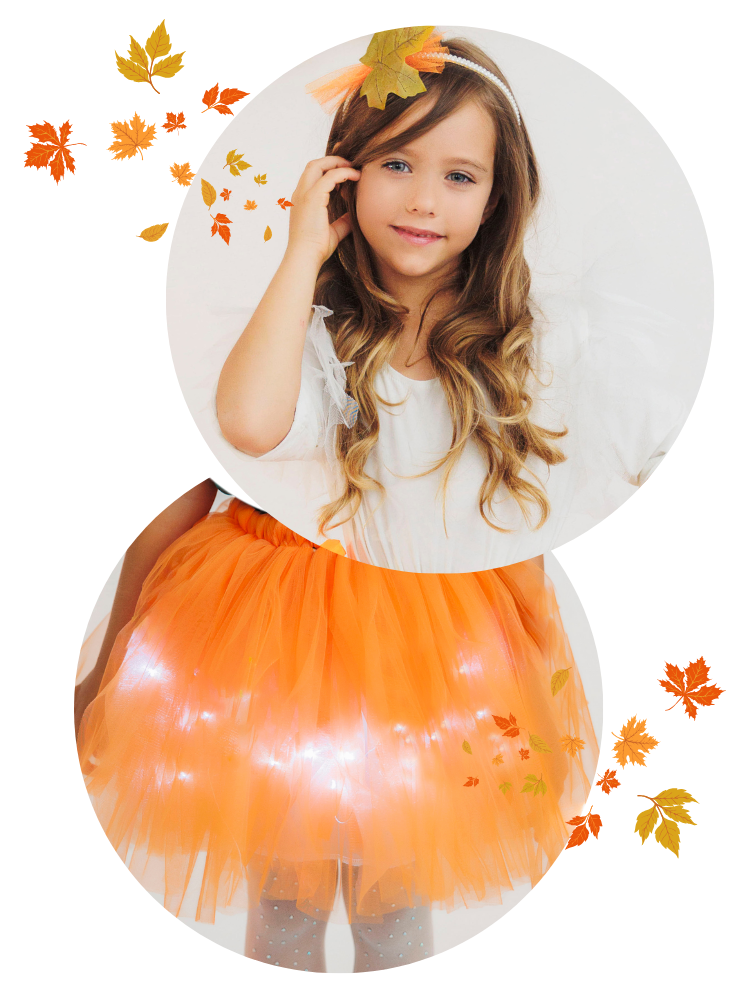 Cute Pastel Orange Costume, Autumn Fairy 