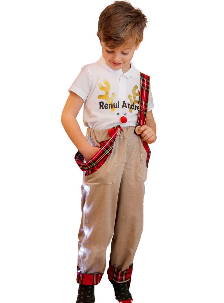 Pantaloni de Vanator cu Led-uri,  cu Bretele Ajustabile