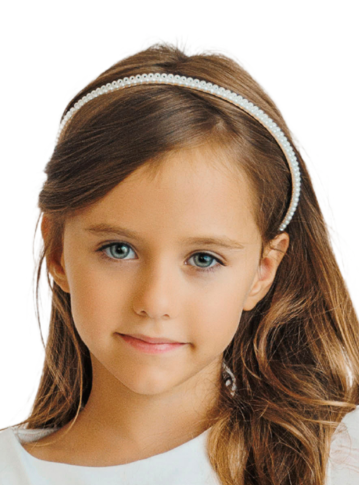 Bentiță cu Perle Albă de prințesă