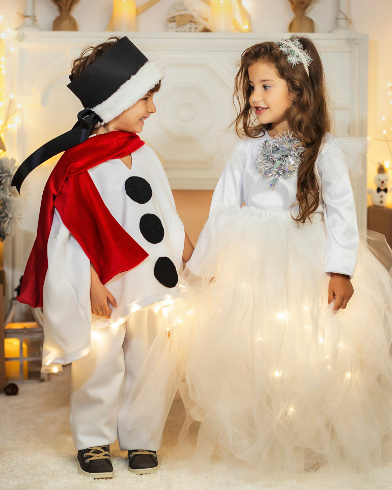 Costum de Om de Zapada cu Luminite, 4 piese, Complet