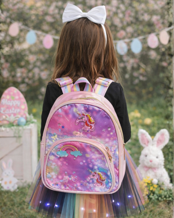 Ghiozdan Unicorn Colorat