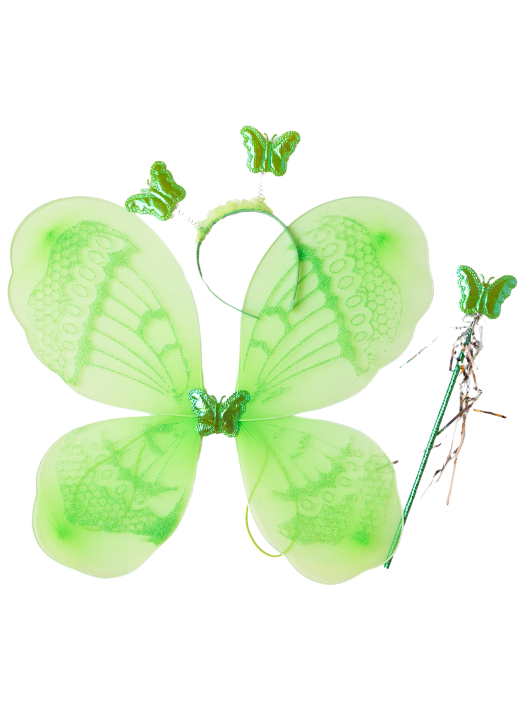 Aripioare de Fluture Verzi, 3 Piese