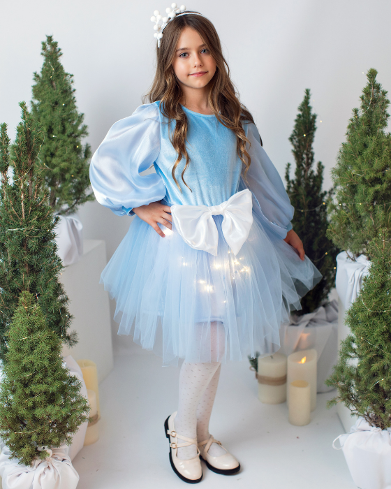 Sparkle Dress, Brown with Leaves, Fall 2025