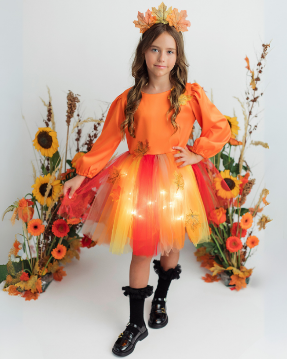 Costum Complet Zâna Toamnei, 4 piese