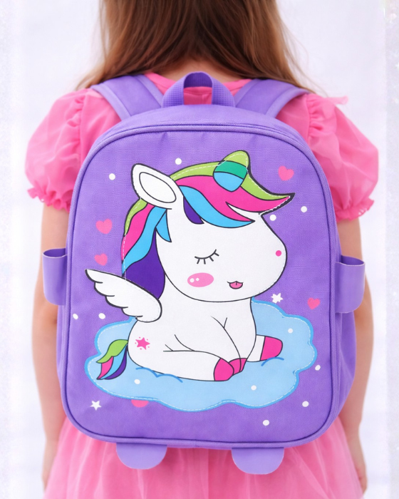 Ghiozdănel încăpător Unicorn, pentru Grădiniță