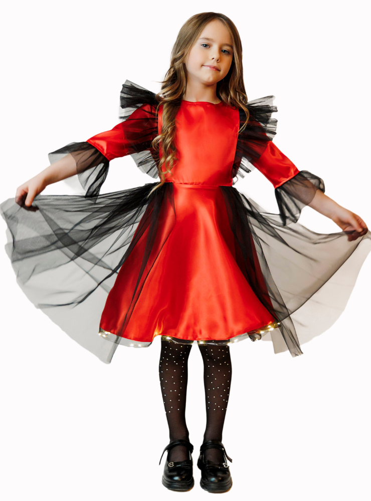 Rochița cu Luminițe Buburuză, pentru Serbare  Primăvara