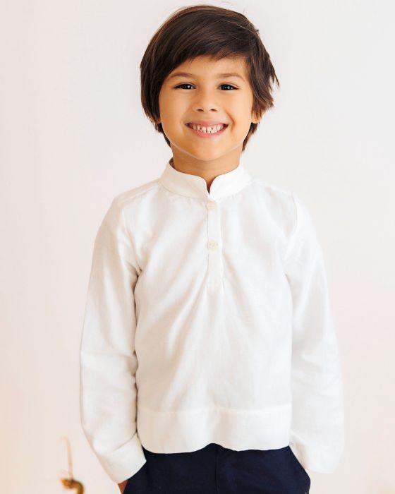 School Shirt, White Tunic, for boy