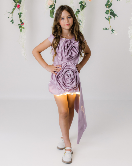 Rochita Luxury cu Luminite Dusty Pink