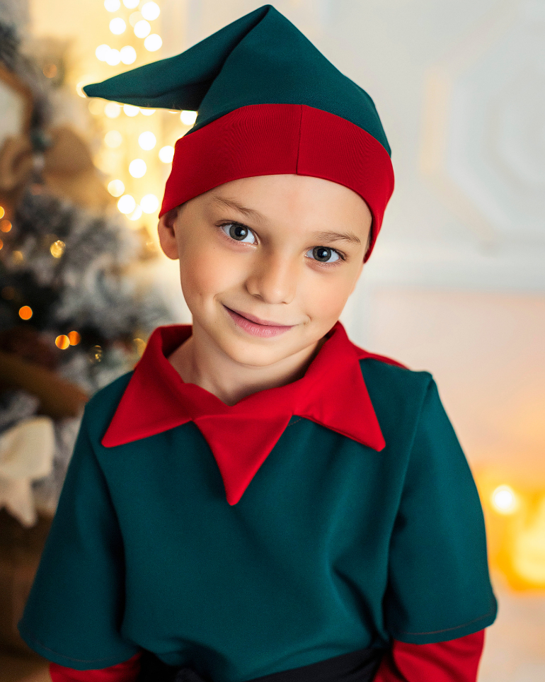 Costum de Spiriduș de baiat, cu Luminițe, 3 Piese