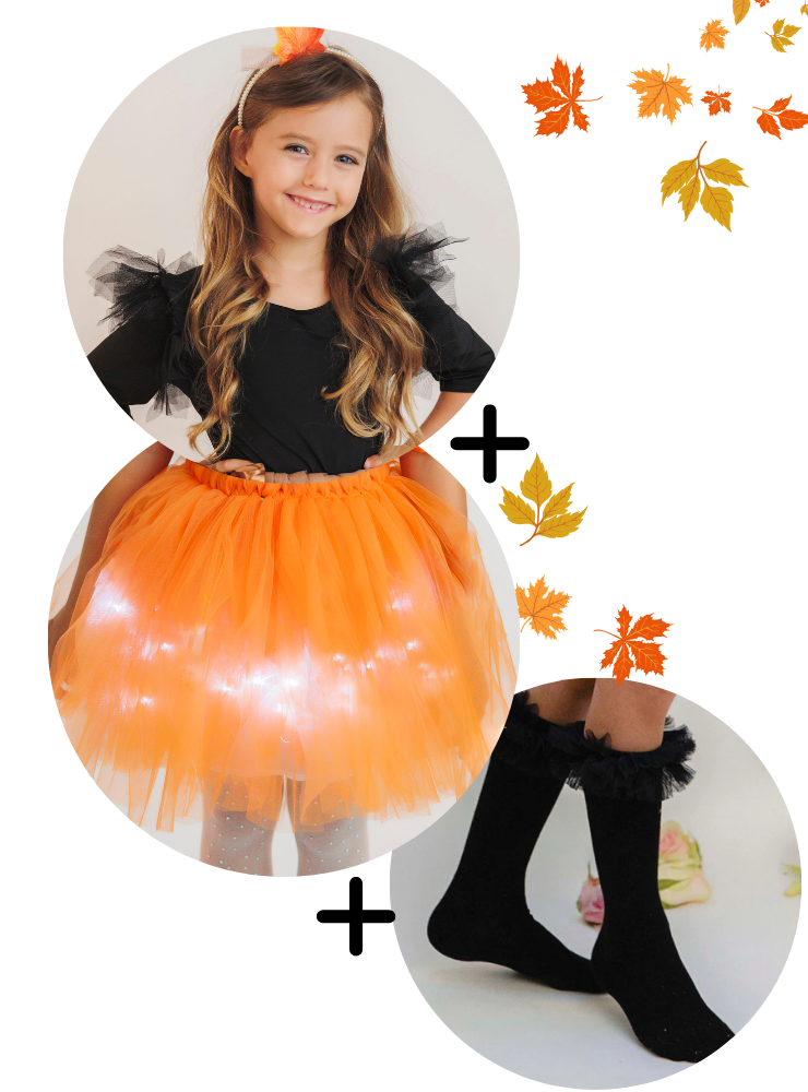 Costumul Complet de Zâna Toamnei, Halloween, 3 piese
