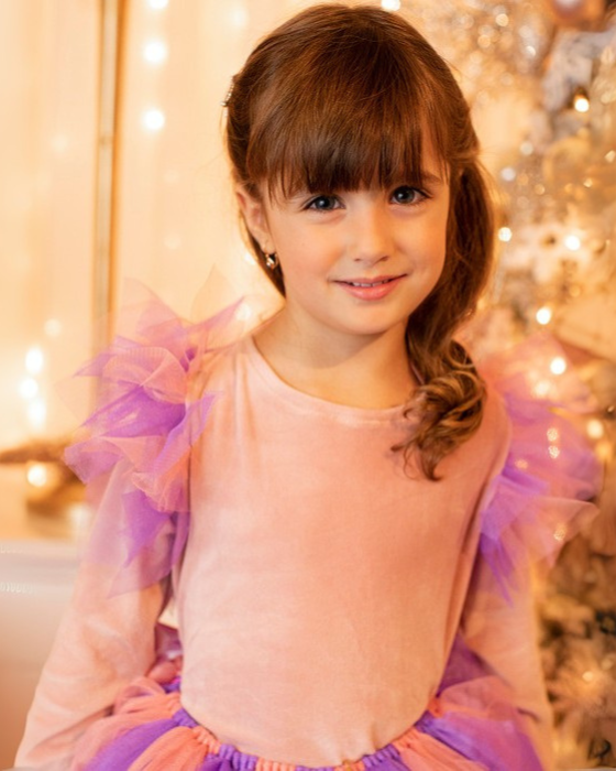 Pink Velvet Blouse
